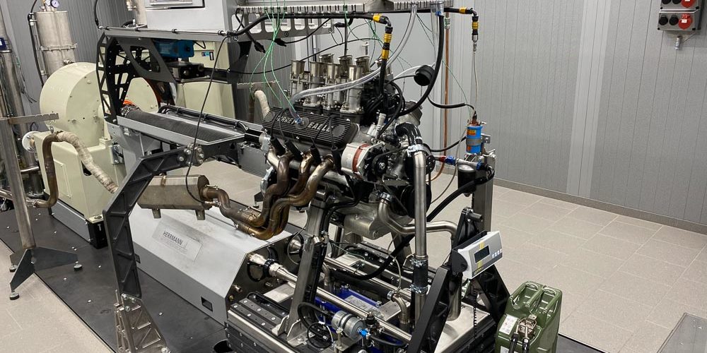 Ford 289cui V8 Motor, Stationärer Prüfstand Inbetriebnahme eines neu aufgebauten Ford 289cui V8 Motors auf dem Stationären Prüfstand, Herrmann Motorenentwicklung GmbH